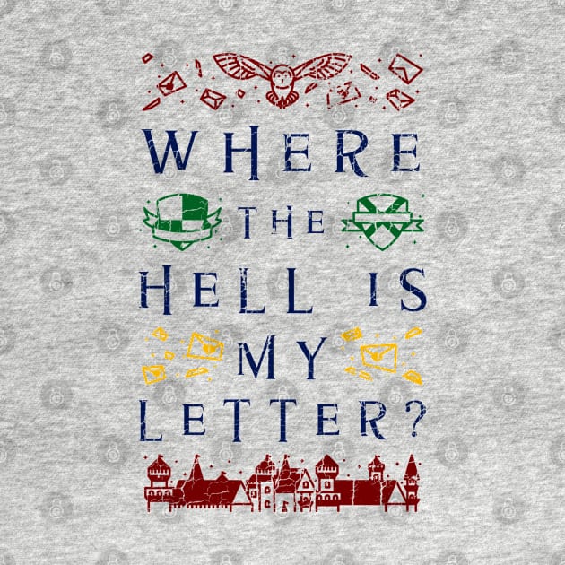 Where the Hell is My Letter HP Wizarding Magical Owl by Joaddo